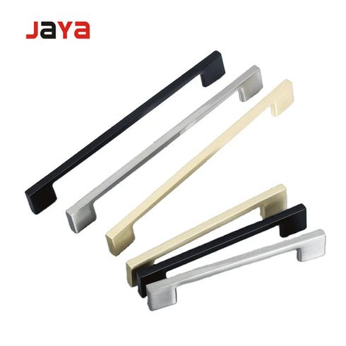 White Silver Kitchen Handles Premium Kitchen Cabinet Long Handle Zinc Cabinet Handles