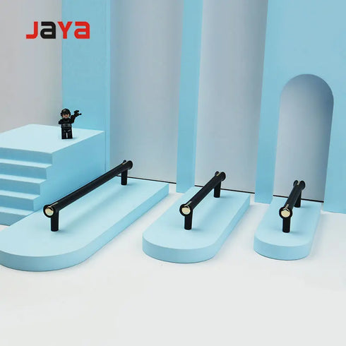 JAYA White Single Hole Small Handle Natural Stone Brass Furniture Wine Cabinet Drawer Door Handle Modern for Living 