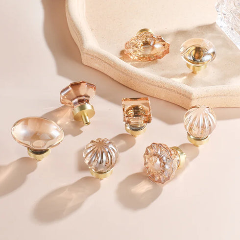 JAYA Wholesale Modern Fashion Furniture Single Hole Knob Handle Door Knob Fancy Drawer Furniture Handle Crystal Small Handle