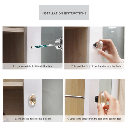 JAYA Wholesale Modern Fashion Furniture Single Hole Knob Handle Door Knob Fancy Drawer Furniture Handle Crystal Small Handle