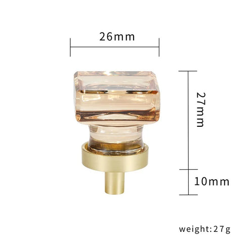 JAYA Wholesale Modern Fashion Furniture Single Hole Knob Handle Door Knob Fancy Drawer Furniture Handle Crystal Small Handle