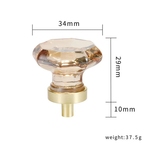 JAYA Wholesale Modern Fashion Furniture Single Hole Knob Handle Door Knob Fancy Drawer Furniture Handle Crystal Small Handle