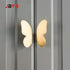 JAYA Wholesale Nordic Brass Handle Custom Metal  butterfly  Shape Wardrobe Cabinet Handle