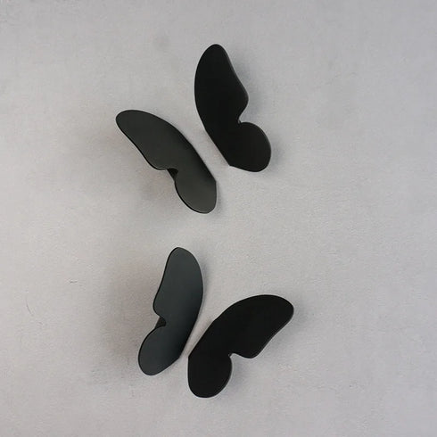 JAYA Wholesale Nordic Brass Handle Custom Metal  butterfly  Shape Wardrobe Cabinet Handle