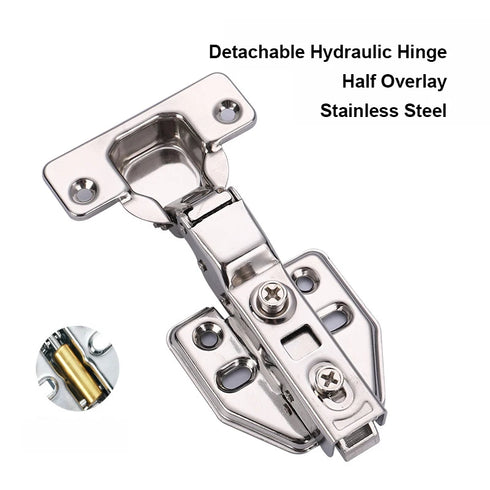 JAYA Wooden Cabinet Furniture Kitchen Door Detachable Soft Closing Hydraulic Stainless Steel Concealed Hinge
