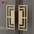 JAYA Zinc Alloy 32 64 96mm Cabinets Dresser Wardrobe Drawer Door Brushed Brass / Black Symmetrical Pulls Handles Knob