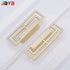 JAYA Zinc Alloy 32 64 96mm Cabinets Dresser Wardrobe Drawer Door Brushed Brass / Black Symmetrical Pulls Handles Knob