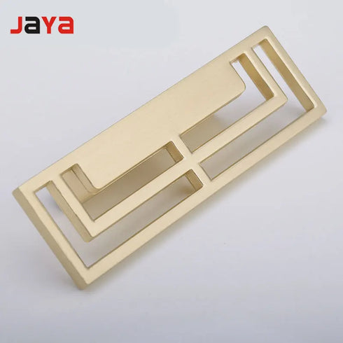 JAYA Zinc Alloy 32 64 96mm Cabinets Dresser Wardrobe Drawer Door Brushed Brass / Black Symmetrical Pulls Handles Knob