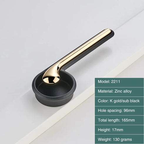 JAYA Zinc Alloy Cabinet Drawer Handle Note Shape Handles  Black Small Cabinet Kitchen Door  ZINC ALLOY DOOR DRAWER KNOB