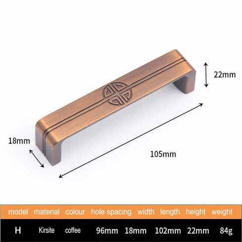 JAYA Zinc Alloy Handles for Kitchen Cabinets Antique Brushed Bronze Drawer Pulls and Modern Cupboard Door furniture door handles
