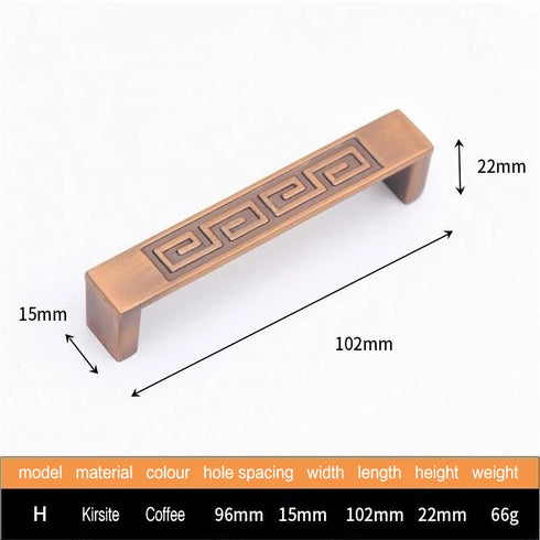 JAYA Zinc Alloy Handles for Kitchen Cabinets Antique Brushed Bronze Drawer Pulls and Modern Cupboard Door furniture door handles