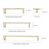 JAYA Zinc Alloy Pulls Furniture Hardware Kitchen Cabinet Cupboard Dresser Wardrobe Drawer Door Arrow  Modern Pull Handles