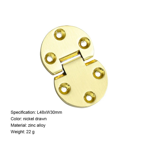 JAYA Zinc Alloy Wholesale Semicircle 180 Degree Folding Round Table Thickened Furniture Cabinet Flap Hinges