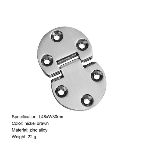 JAYA Zinc Alloy Wholesale Semicircle 180 Degree Folding Round Table Thickened Furniture Cabinet Flap Hinges