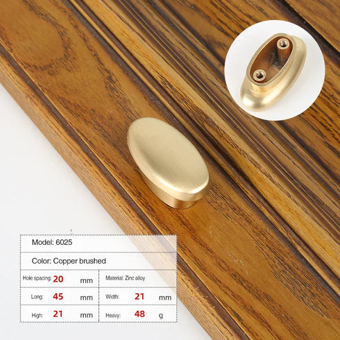 JAYA Zinc Handle Modern Simple Gold Drawer Cabinet Furniture Hardware Single Hole Door Handle