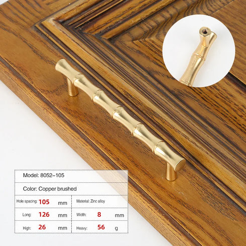 JAYA Zinc Handle Modern Simple Gold Drawer Cabinet Furniture Hardware Single Hole Door Handle