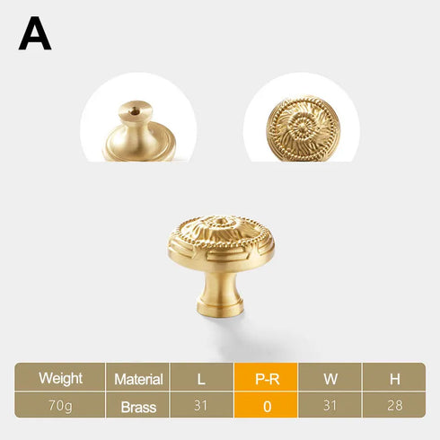 Jaya Cabinet Drawer Pure Copper Fish Handle Light Luxury Porch Cabinet Door Rose Brass Handle