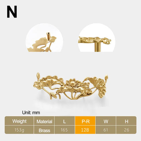 Jaya Cabinet Drawer Pure Copper Fish Handle Light Luxury Porch Cabinet Door Rose Brass Handle