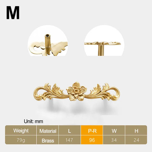 Jaya Cabinet Drawer Pure Copper Fish Handle Light Luxury Porch Cabinet Door Rose Brass Handle