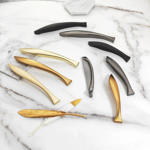 Modern Simple, Zinc Alloy Handle New Style Fish Tail Type Handle Cabinet Drawer Secret Door, Furniture Accessories Handle