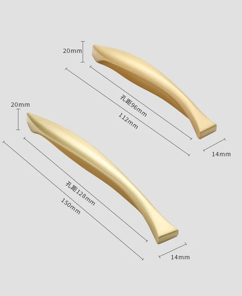 Modern Simple, Zinc Alloy Handle New Style Fish Tail Type Handle Cabinet Drawer Secret Door, Furniture Accessories Handle