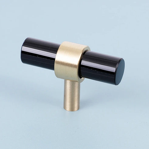 Nordic Creative Crystal Single Cupboard Handles Cabinet Wardrobe Colored Crystal Brass Drawer Handle