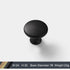 Nordic Wardrobe Modern Minimalist Black Handle Drawer American Single Hole Golden Round Aluminum Alloy Knob