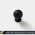 Nordic Wardrobe Modern Minimalist Black Handle Drawer American Single Hole Golden Round Aluminum Alloy Knob