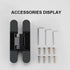 Wooden Door Installation Concealed Hinge Zinc Alloy H Three-dimensional Adjustable Hinge